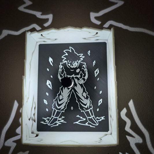 Goku Shadow Lamp – 3D Printed Dragon Ball Z Wall Light India