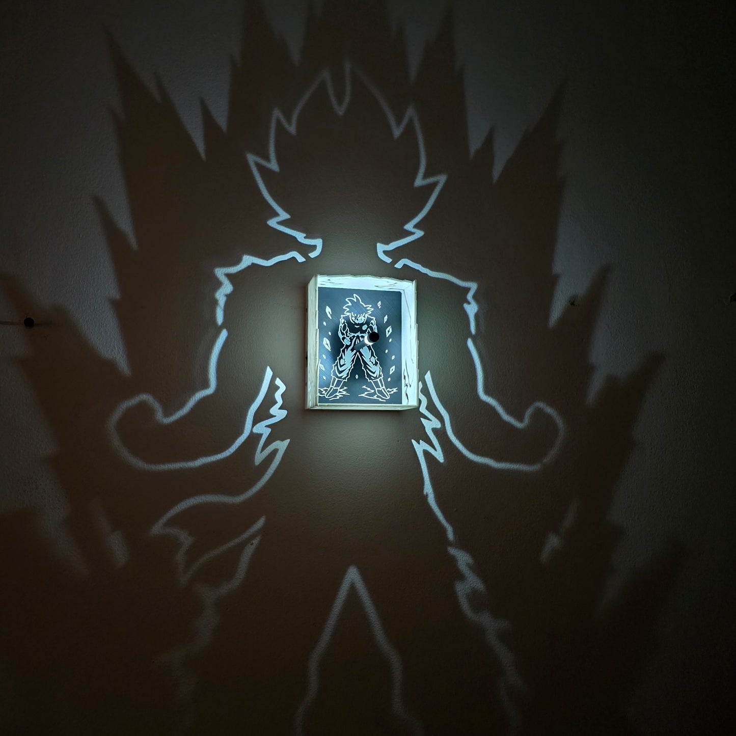 Goku Shadow Lamp – 3D Printed Dragon Ball Z Wall Light India