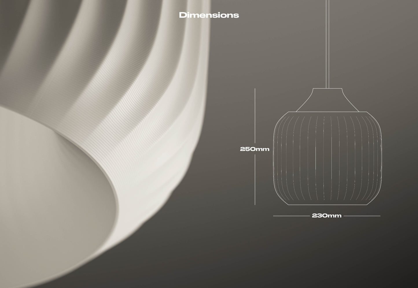 Suspension Lamp – 3D Printed Pendant Light for Home Decor