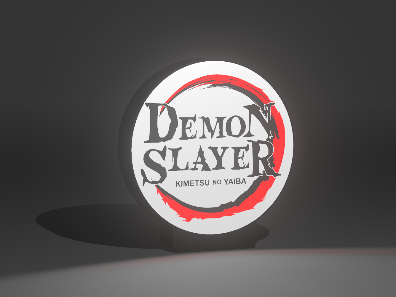 Demon Slayer Lightbox – 3D Printed Anime LED Light | India