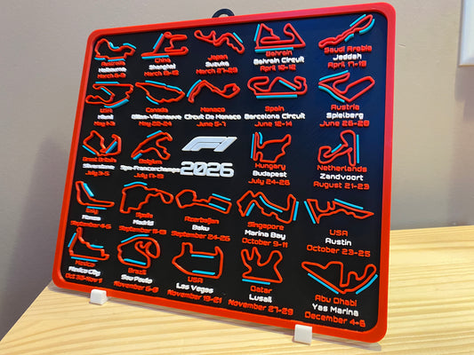 2026 Formula 1 Calendar with DRS Zones