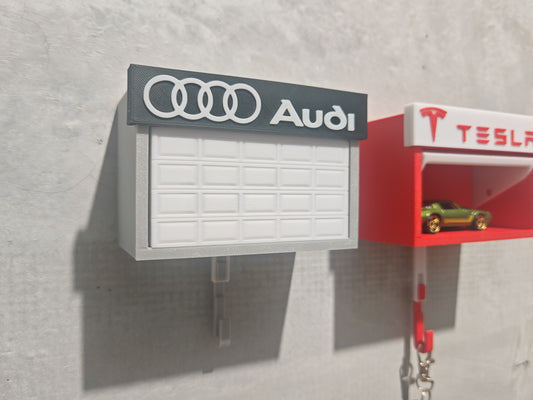 Car Garage Key Holder with Opening Door