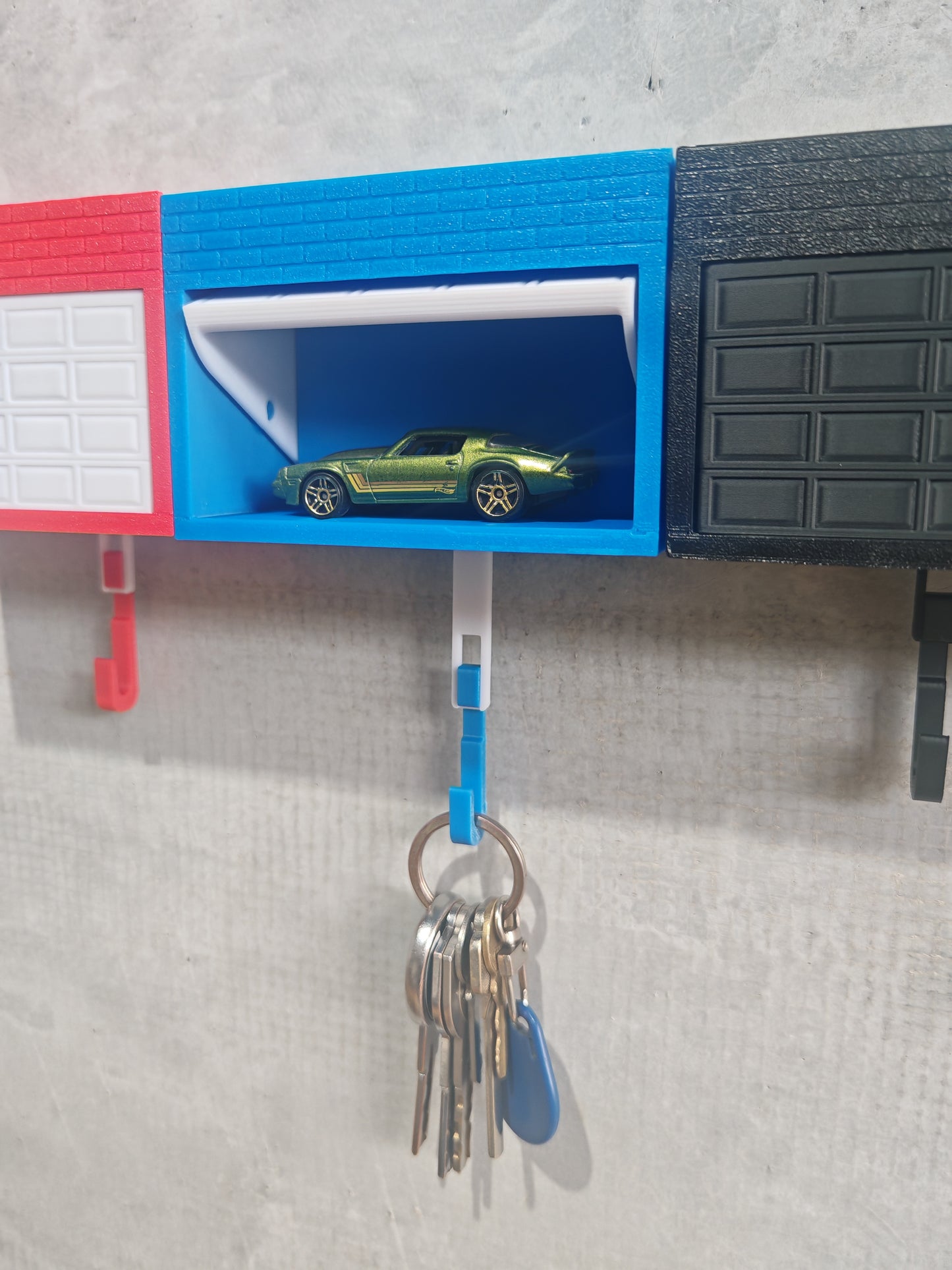 Car Garage Key Holder – 3D Printed Key Organiser with Door