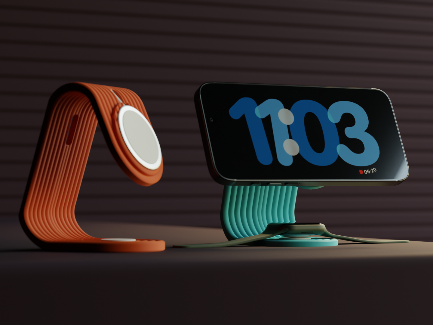Magnetic Charging Stand – 3D Printed Minimal Desk Dock India