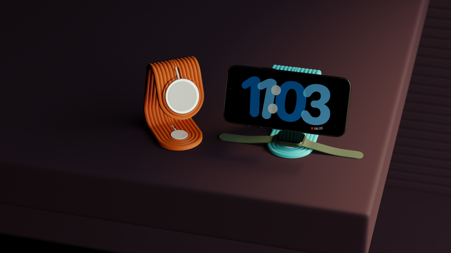 Magnetic Charging Stand – 3D Printed Minimal Desk Dock India