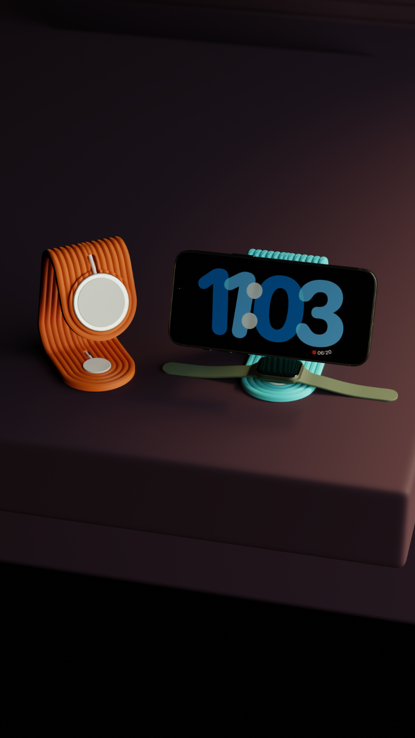 Magnetic Charging Stand – 3D Printed Minimal Desk Dock India