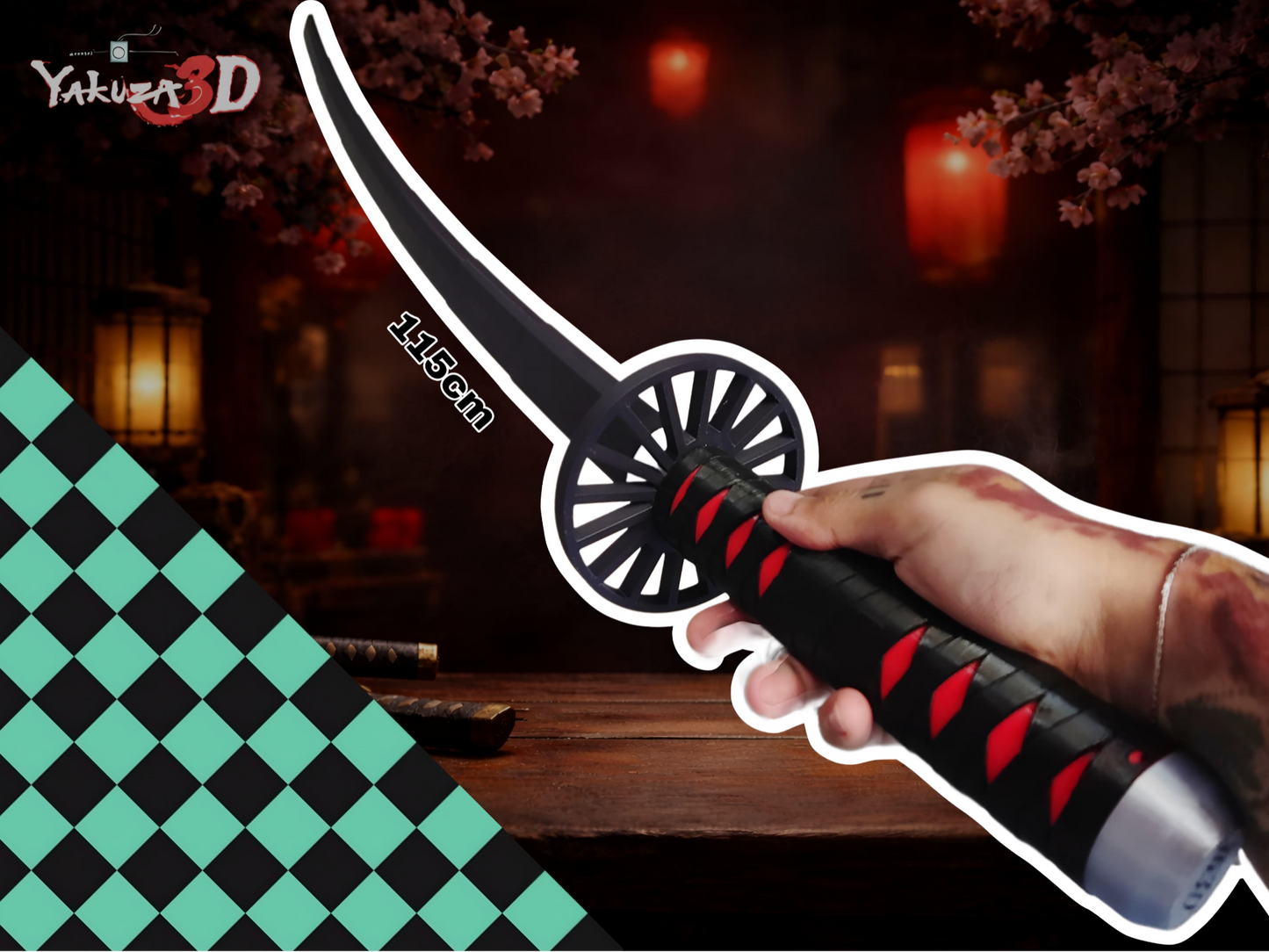 Tanjiro Kamado Katana – 3D Printed Demon Slayer Replica India