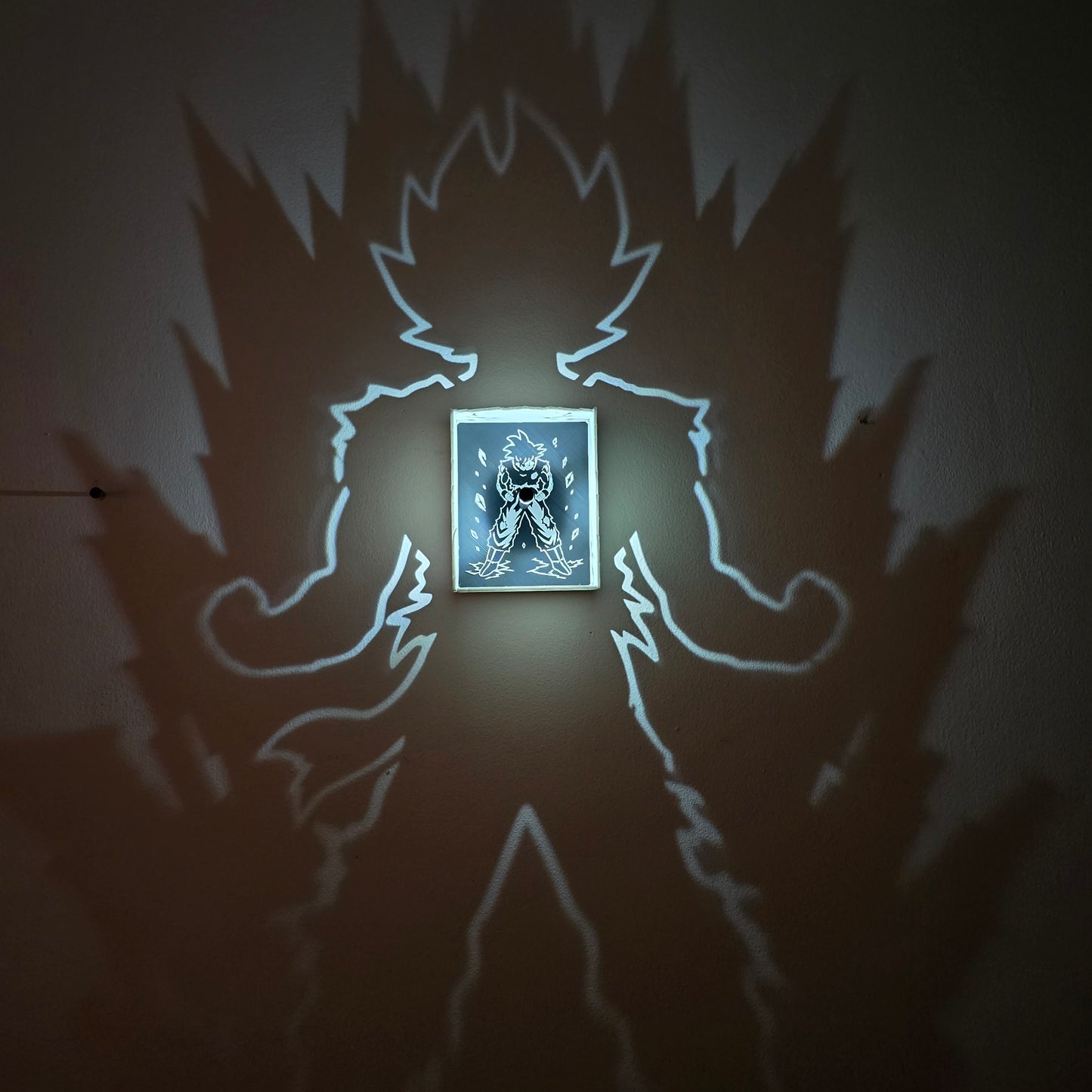Goku Shadow Lamp – 3D Printed Dragon Ball Z Wall Light India