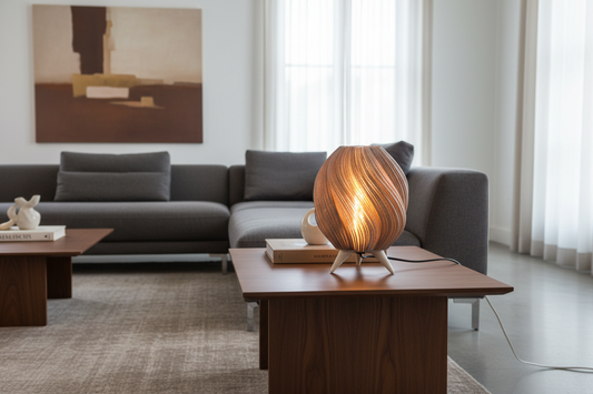 Sworly Lamp in elegant modern setting